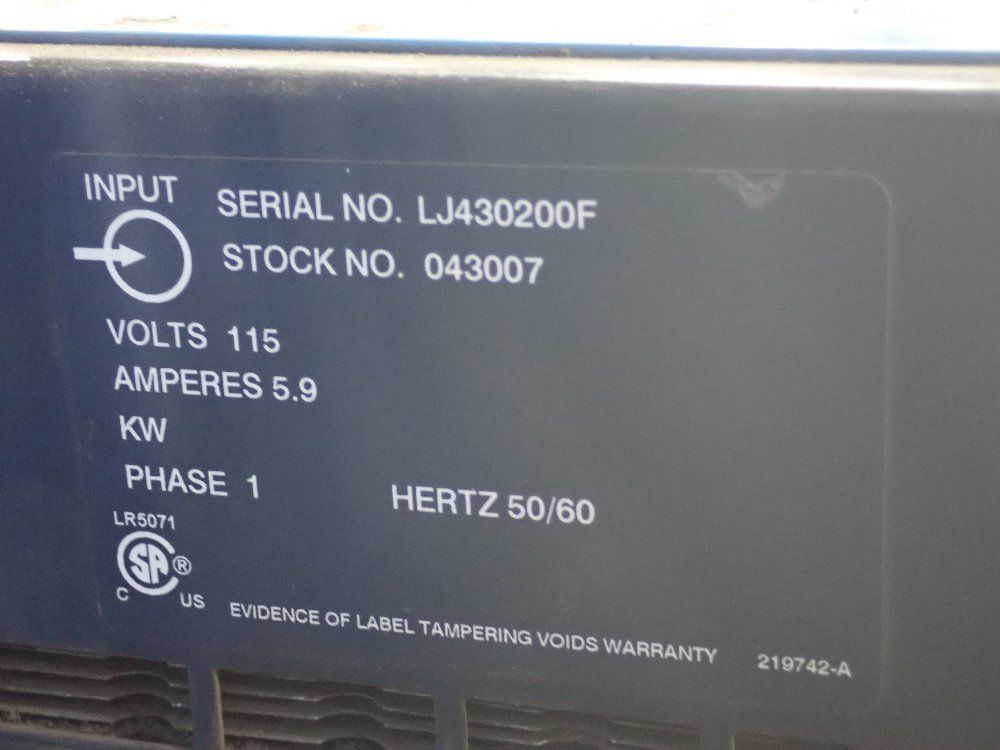 Miller Electric Mfg Co Industrial Cooler