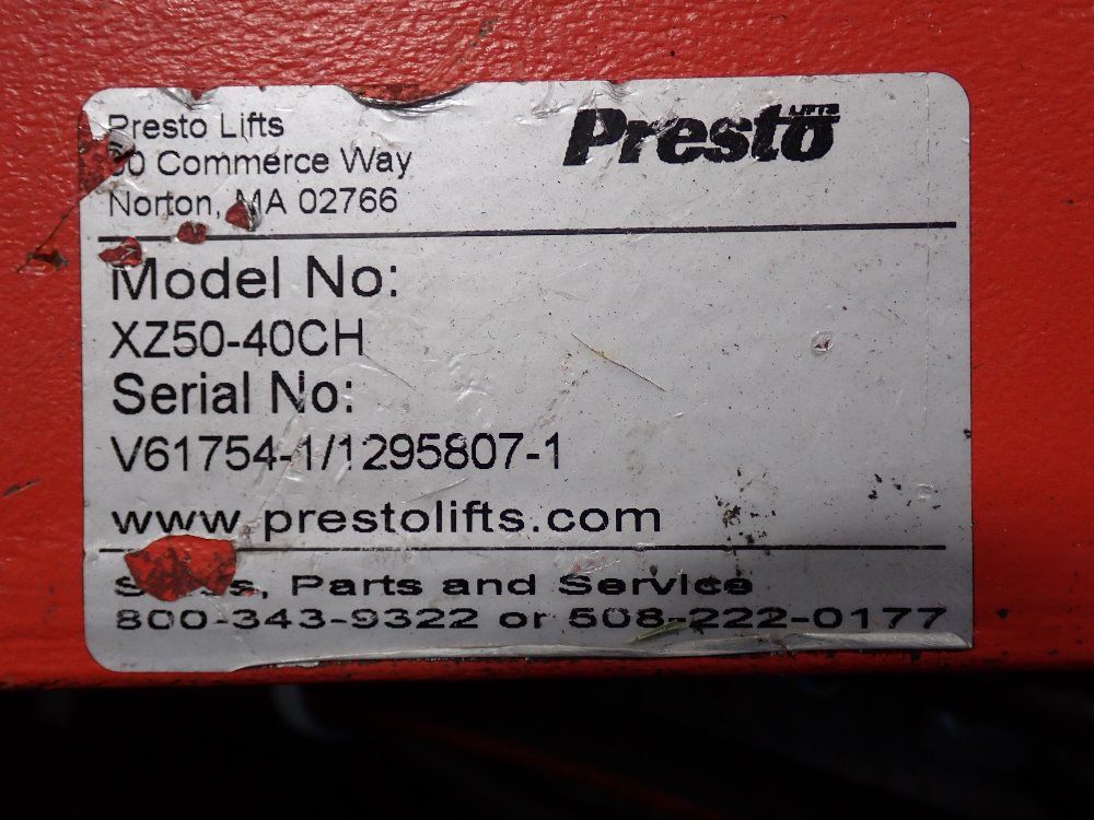 Presto 4000 Lbs Lift Table - Xz50-40ch