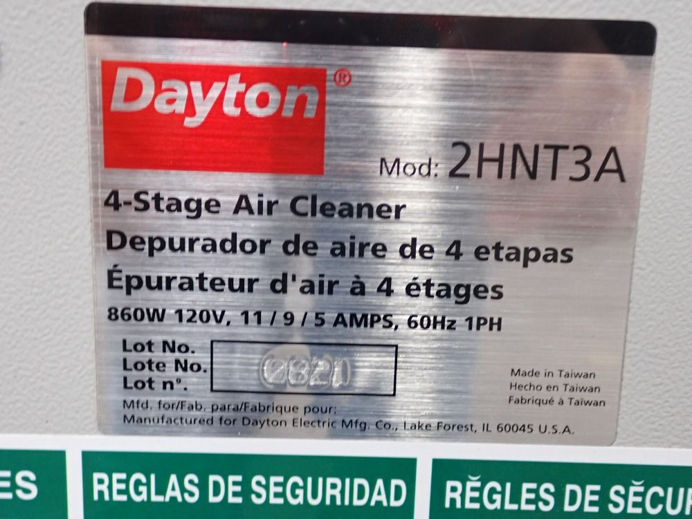 Dayton 4 Stage Air Cleaner - 2hnt3a