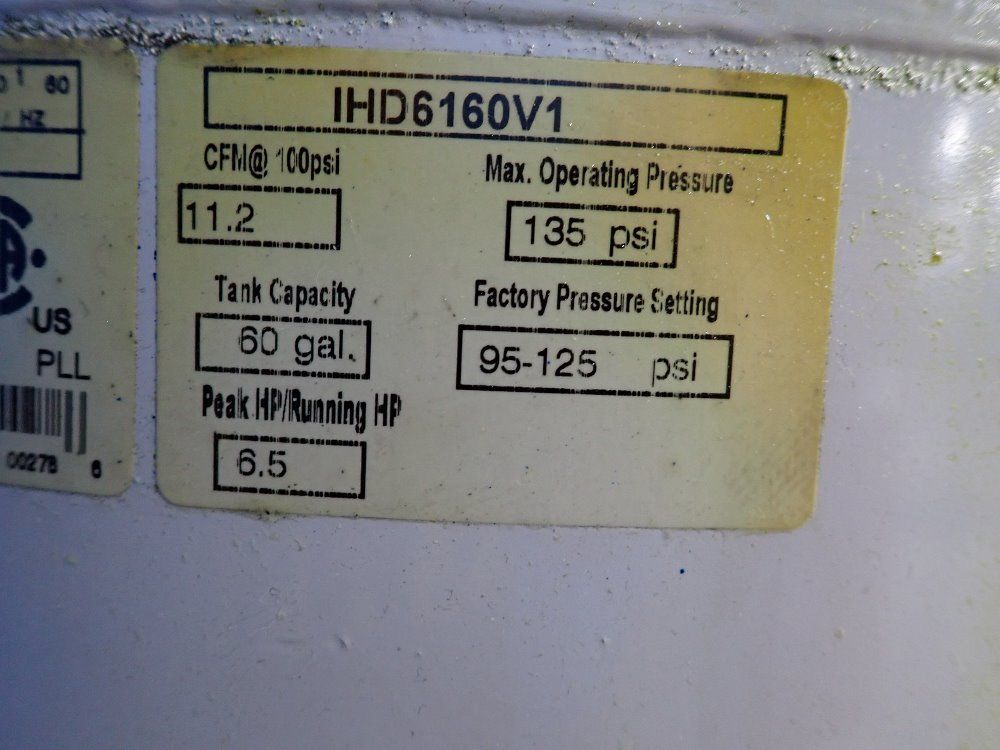 Iron Horse 60 Gal Compressor - Ihd6160v1
