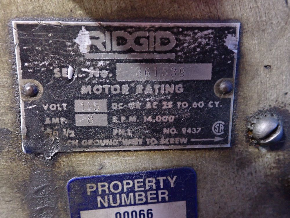 Ridgid 1/2 Hp Pipe Threader - 535