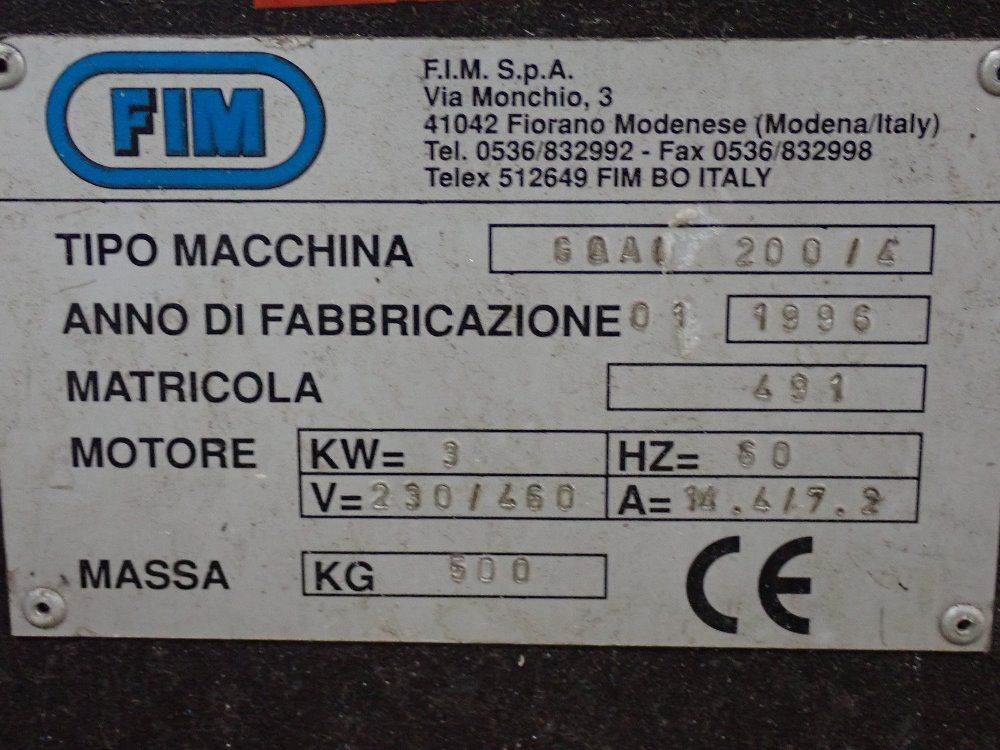 Fim 4mm Corner Notcher - Goal 200/4