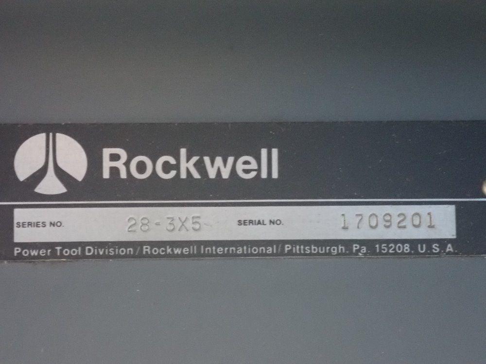 Rockwell 20" Vertical Band Saw - 28-3x5