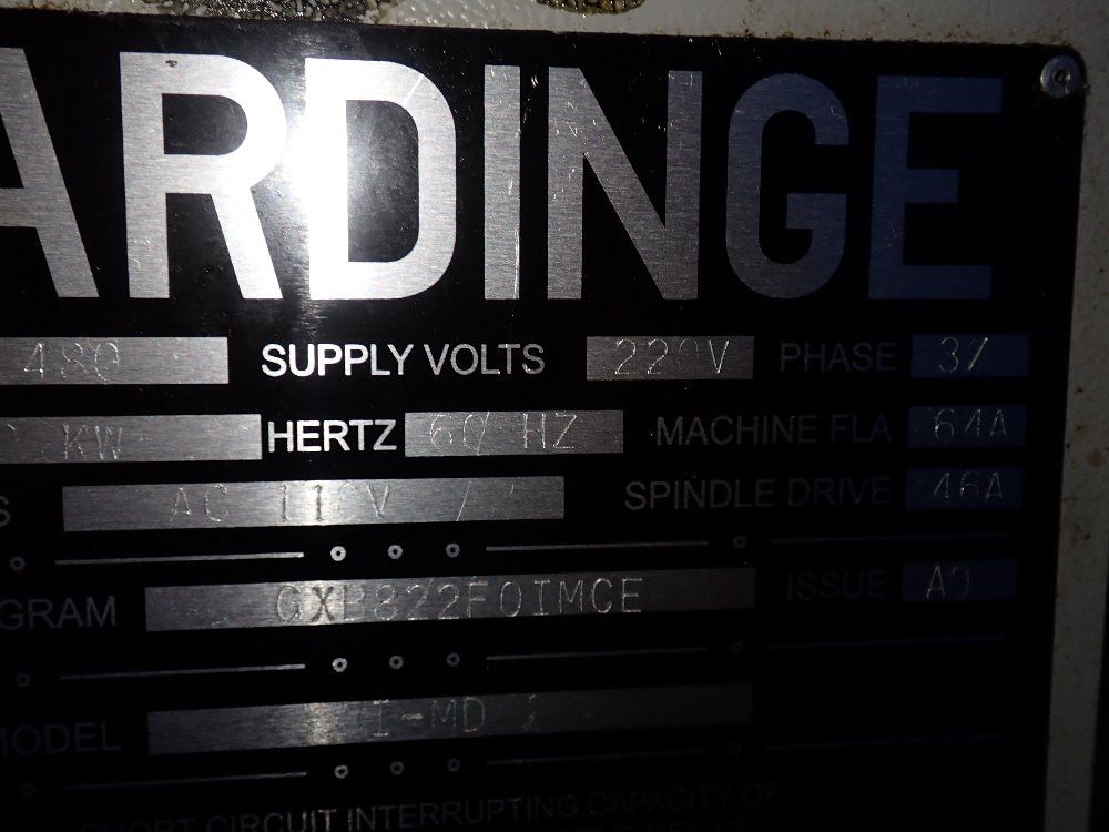 Hardinge 15 1/2" X 23 1/2" Cnc Vmc - Gx 480