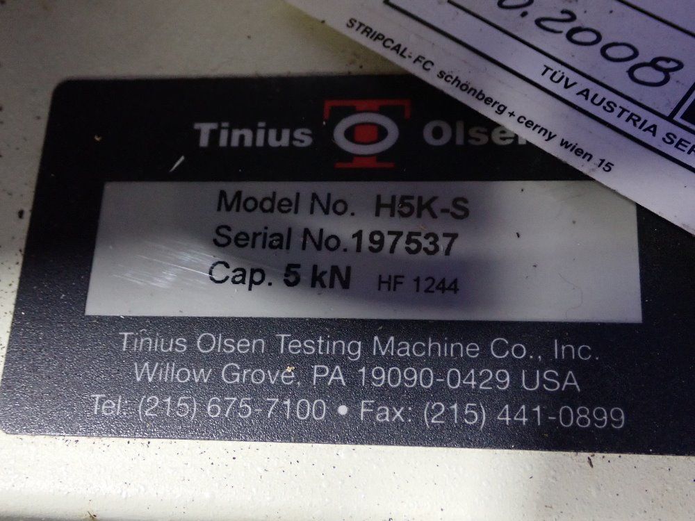 Tinius Olsen Testile Tester - H5k-5