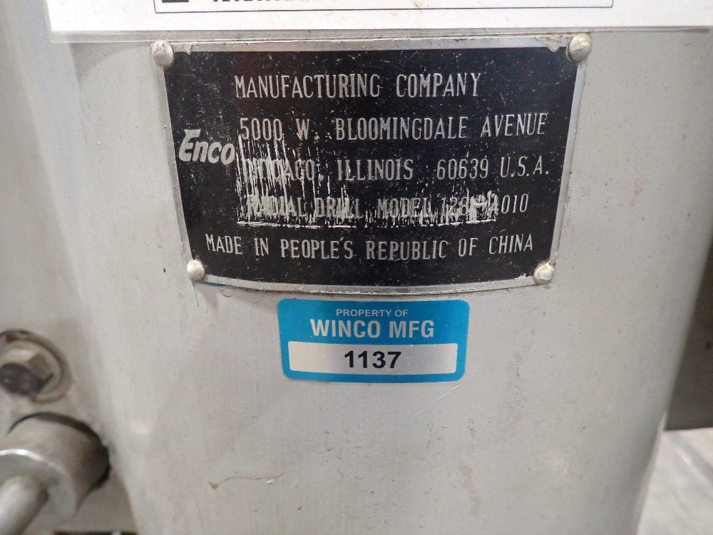 Enco 9"x3' Radial Arm Drill - 128-4010