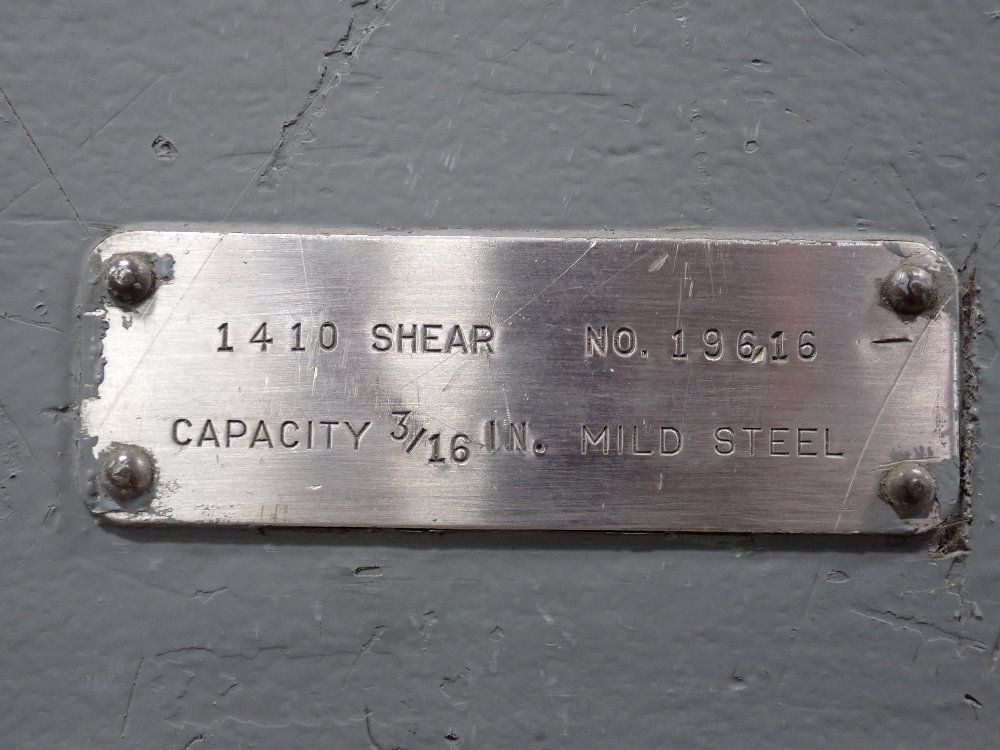 Cincinnati 3/16 X 122 1/2" Shear - 1410