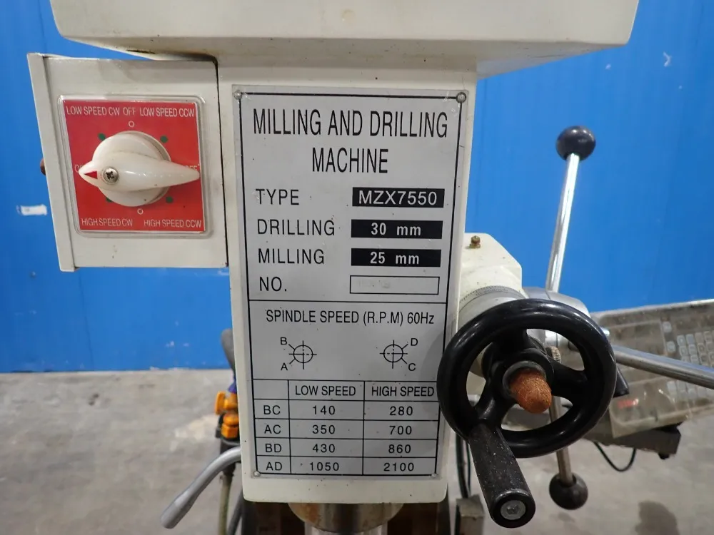 Mill Art 39x9 Milling And Drilling Machine - Mzx7550