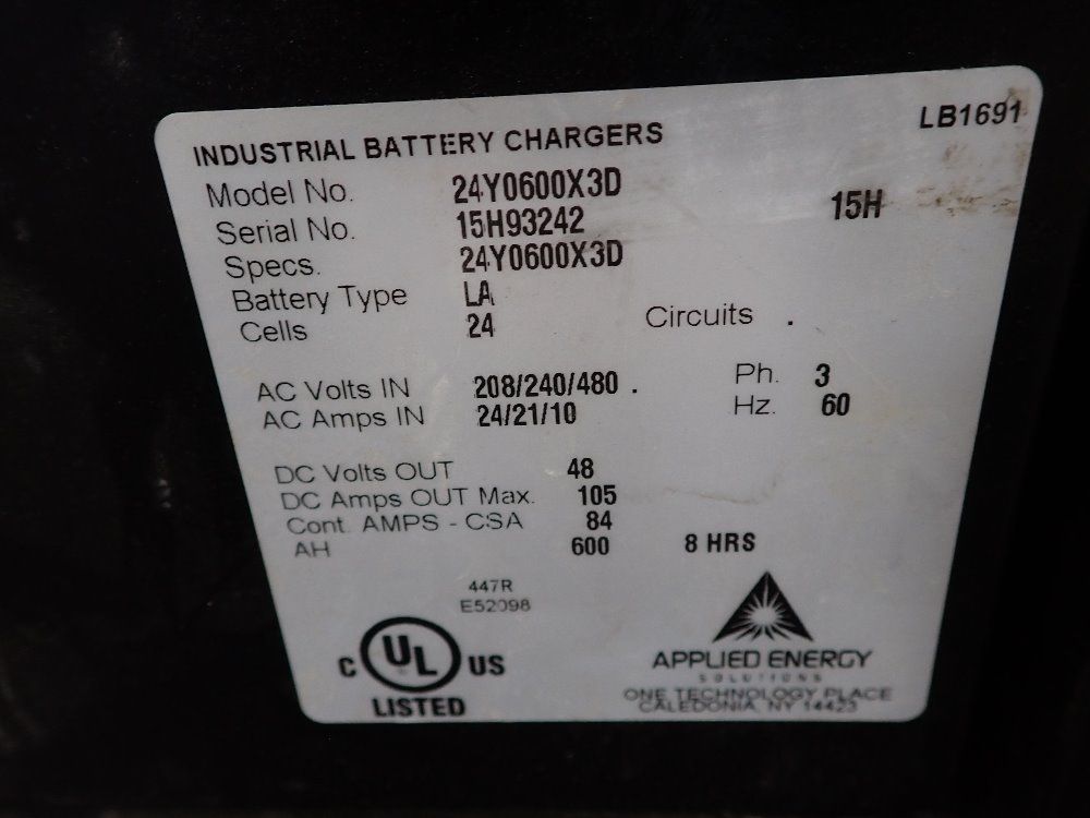 Workhorse 600 Ah Battery Charger - 24y0600x3d