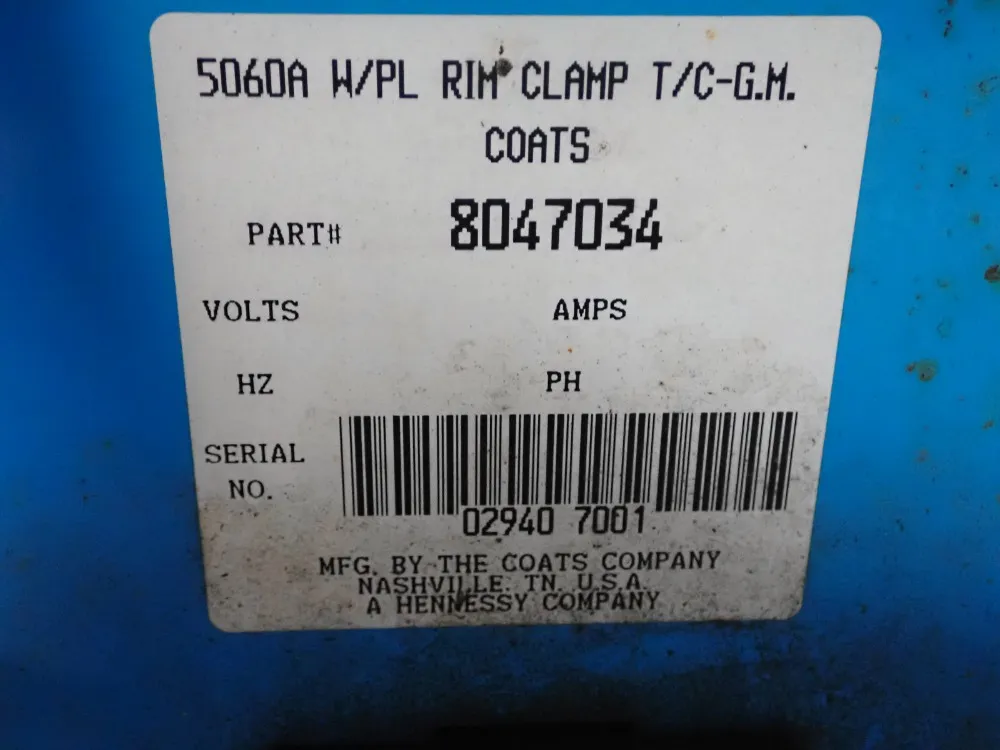 Coats Tire Changer - 5060a