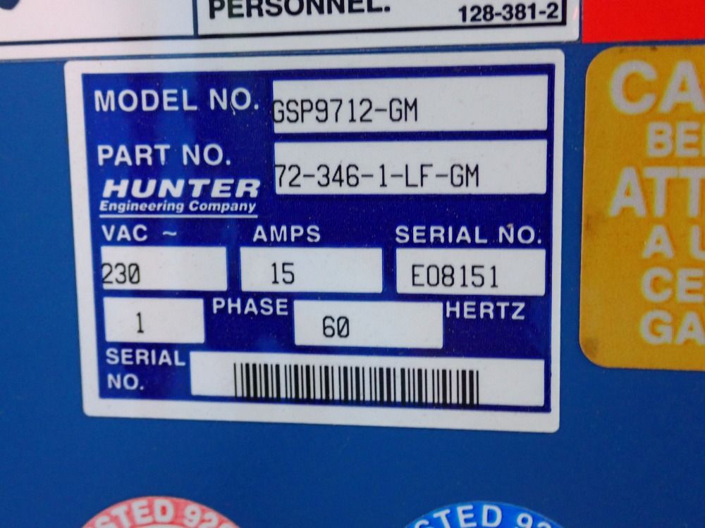 Hunter Wheel Balancer - Gsp9712-gm