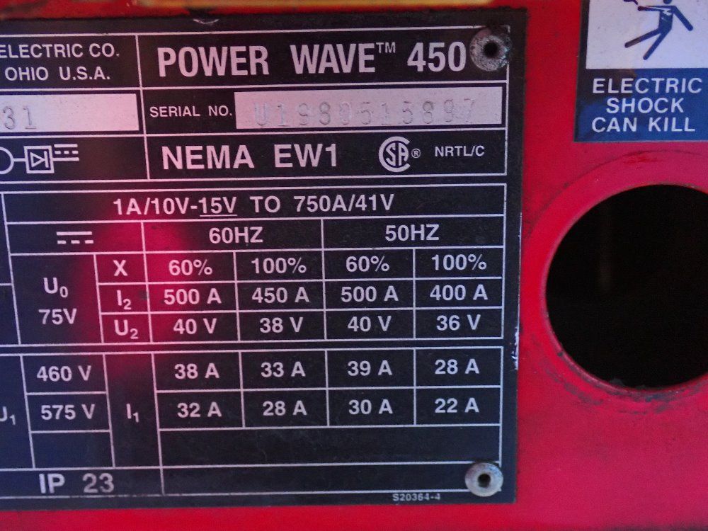 Lincoln Electric 450 Amp Welder - Power Wave 450
