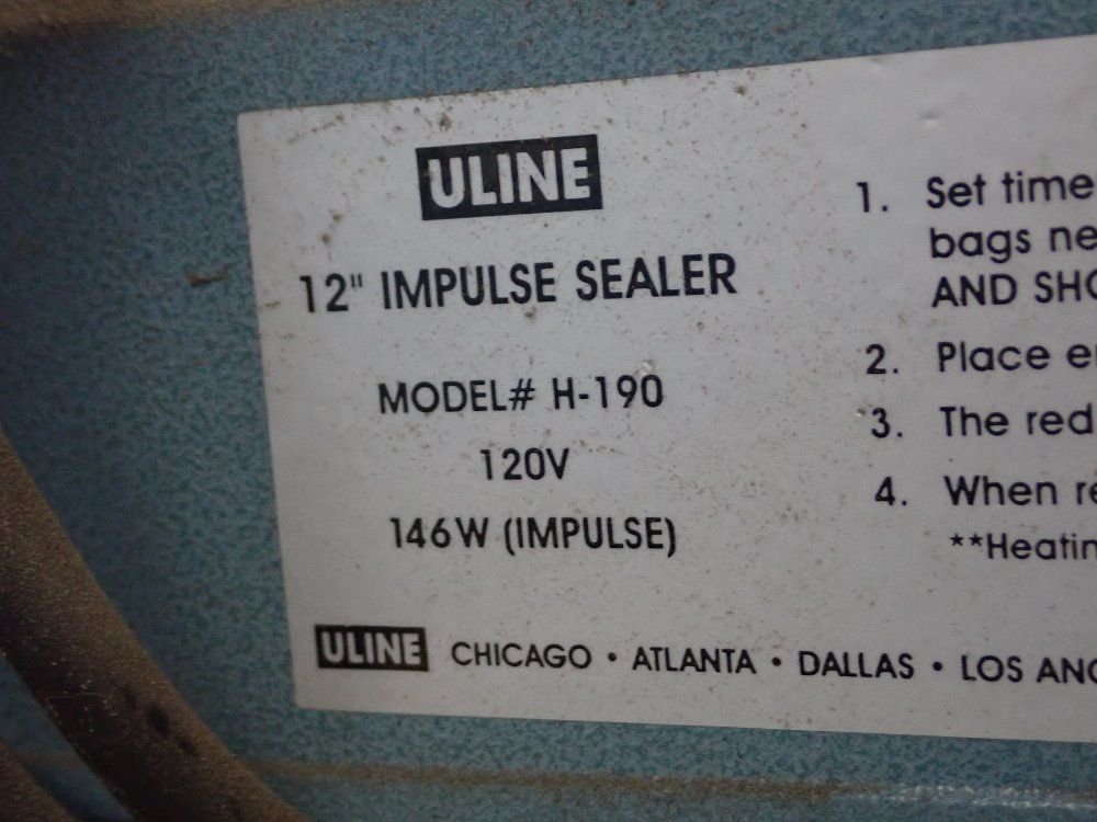 Uline 12" Bag Sealer - H-190