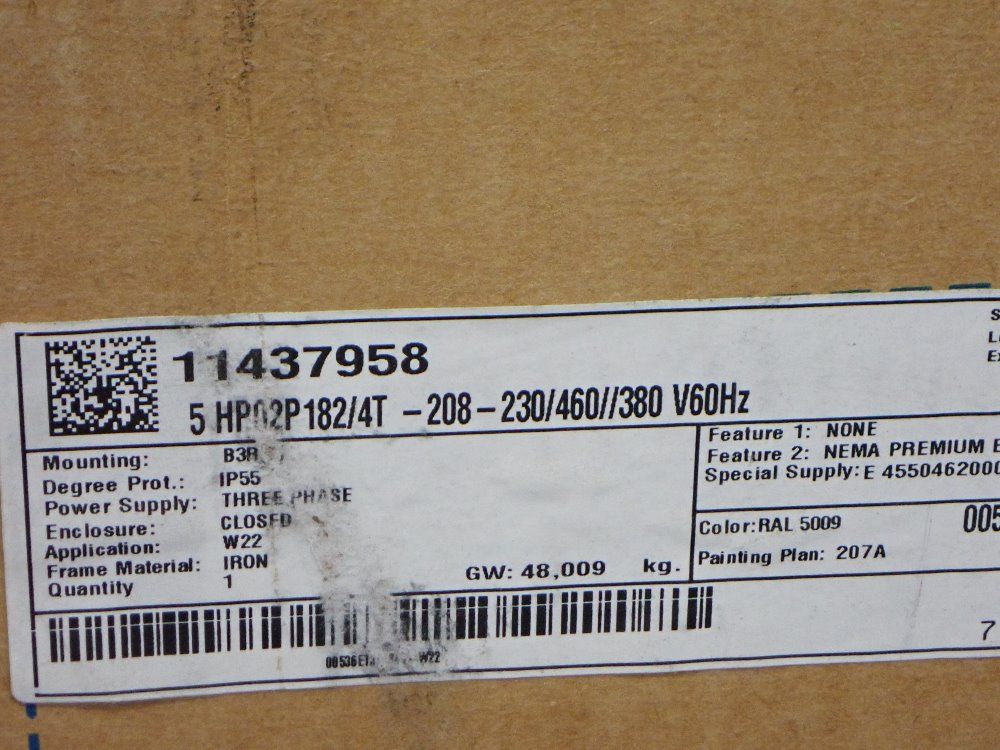 Weg 5 Hp Motor - 11437958