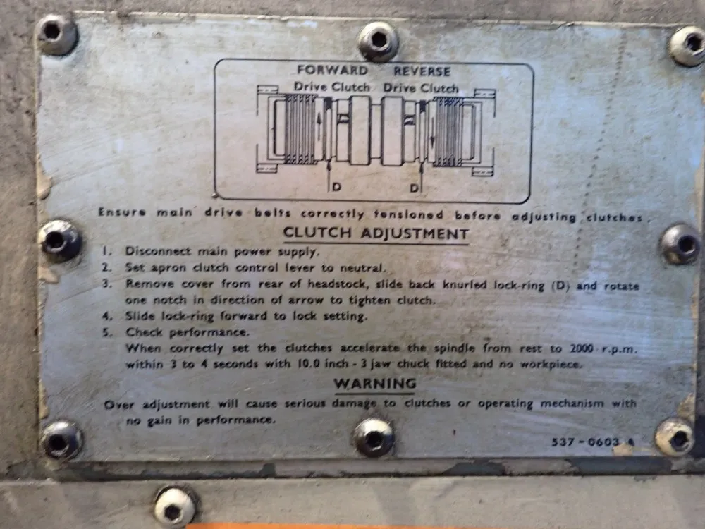 Clausing 64x16 Lathe - Colchester 15