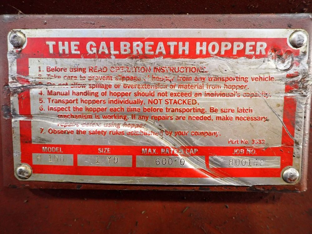 Galbreath Hopper 6000 Self Dumping Hopper - H 100