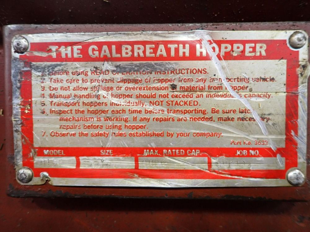 Galbreath Hopper 6000 Self Dumping Hopper - H 100