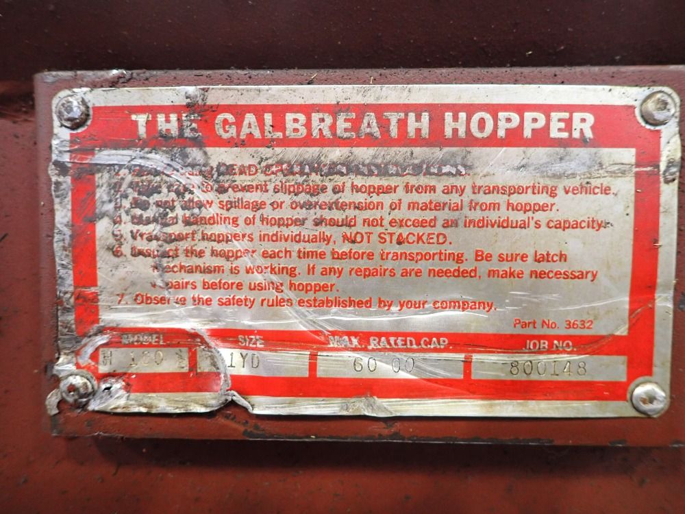 Galbreath Hopper 6000 Self Dumping Hopper - H 100