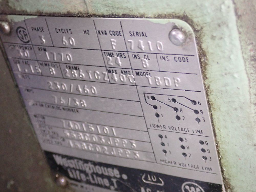 Sullair Corp 30 Hp Air Compressor - 10-30l