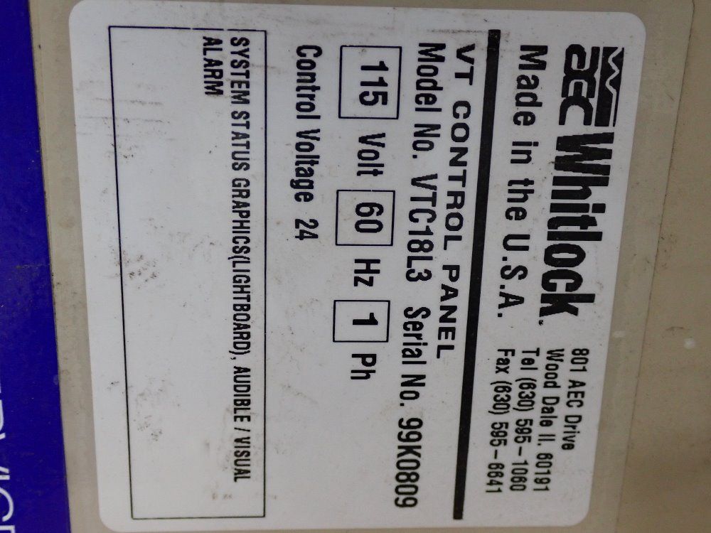 Whitlock Vt Control Panel