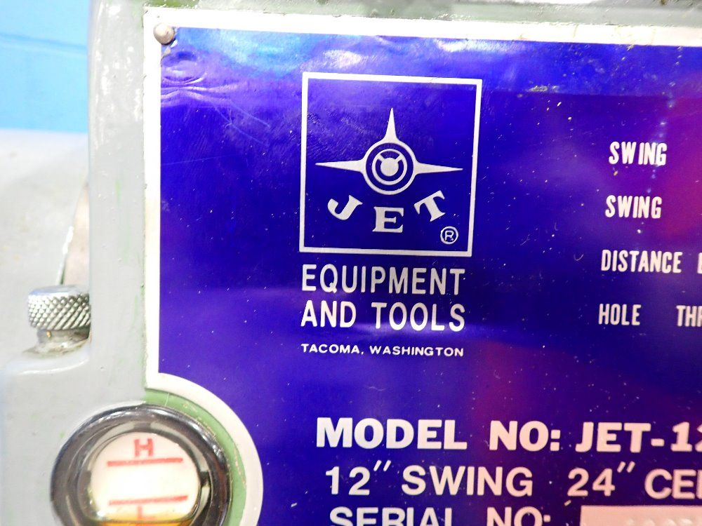 Jet 12" Swing 24" Centers Lathe - Jet-1224ps