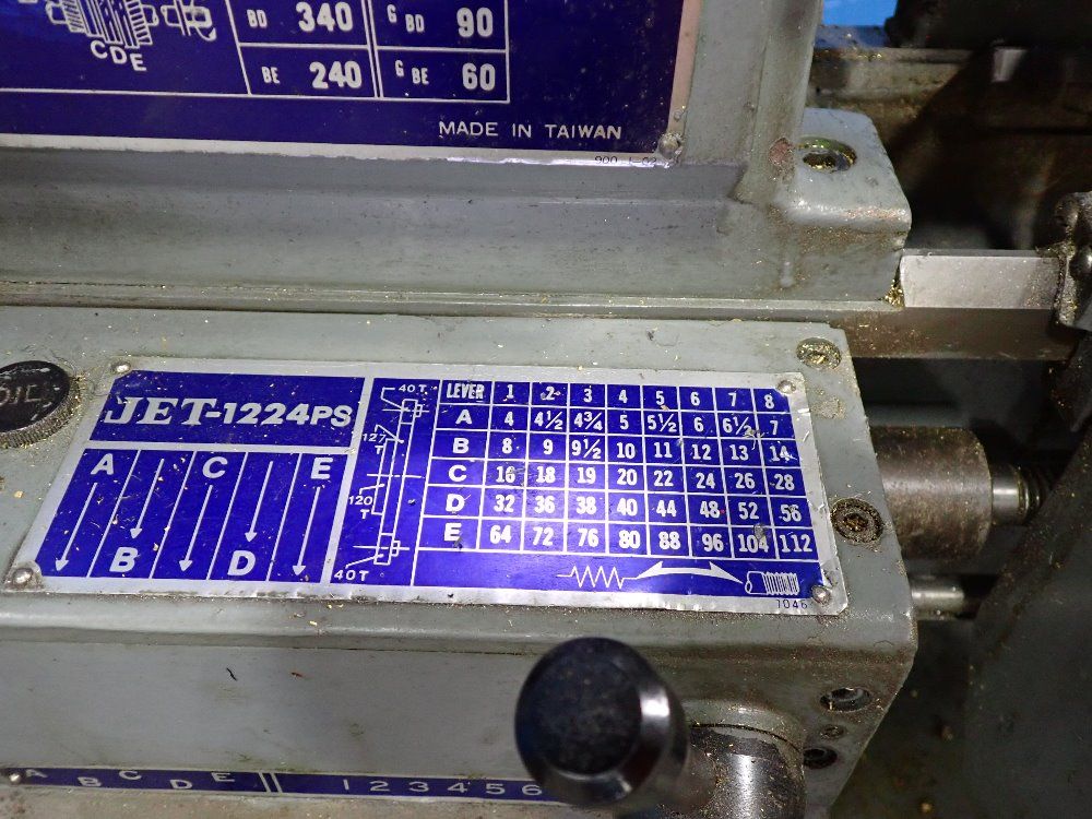 Jet 12" Swing 24" Centers Lathe - Jet-1224ps