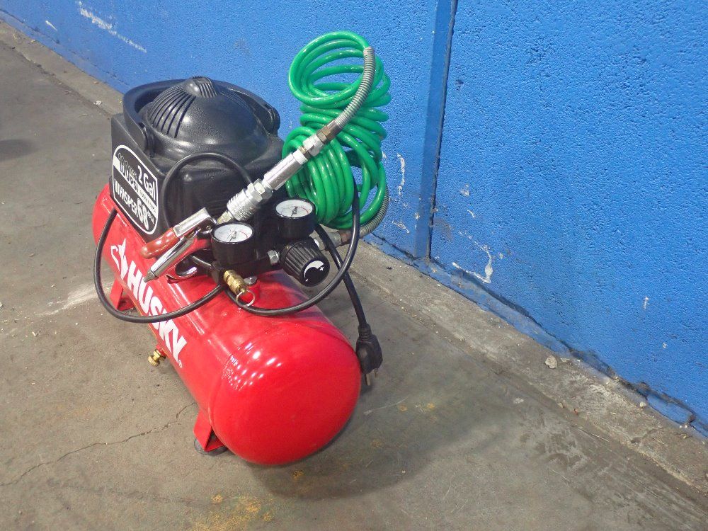 Husky 100 Psi (.6 Cfm@90 Psi) Portable Electric Air Compressor - Hd1004tk (whisper 68)