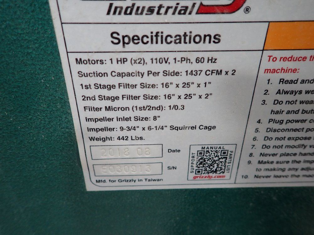 Grizzly 79" X 28" Table Down Draft Table - G0631