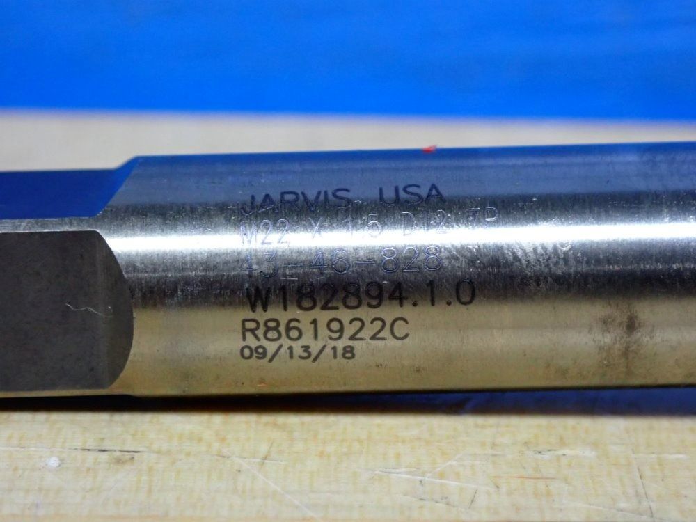 Jarvis M22 X 1.5" R861922c Jarflo Forming Tap M22 X 1.5 - R861922c