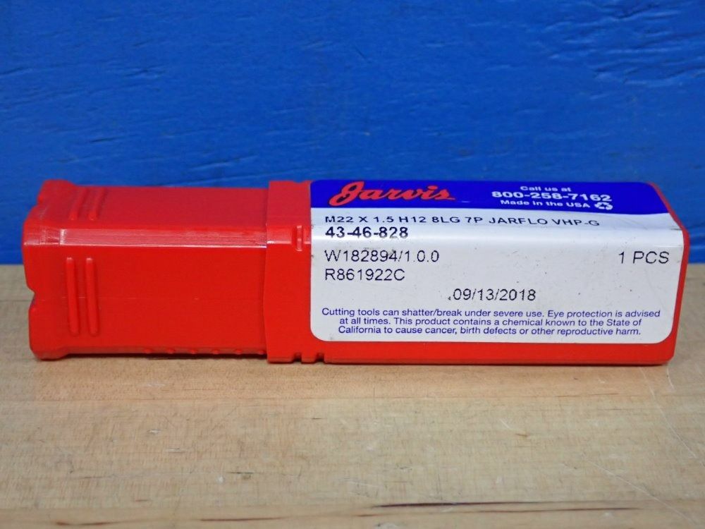 Jarvis M22 X 1.5" R861922c Jarflo Forming Tap M22 X 1.5 - R861922c