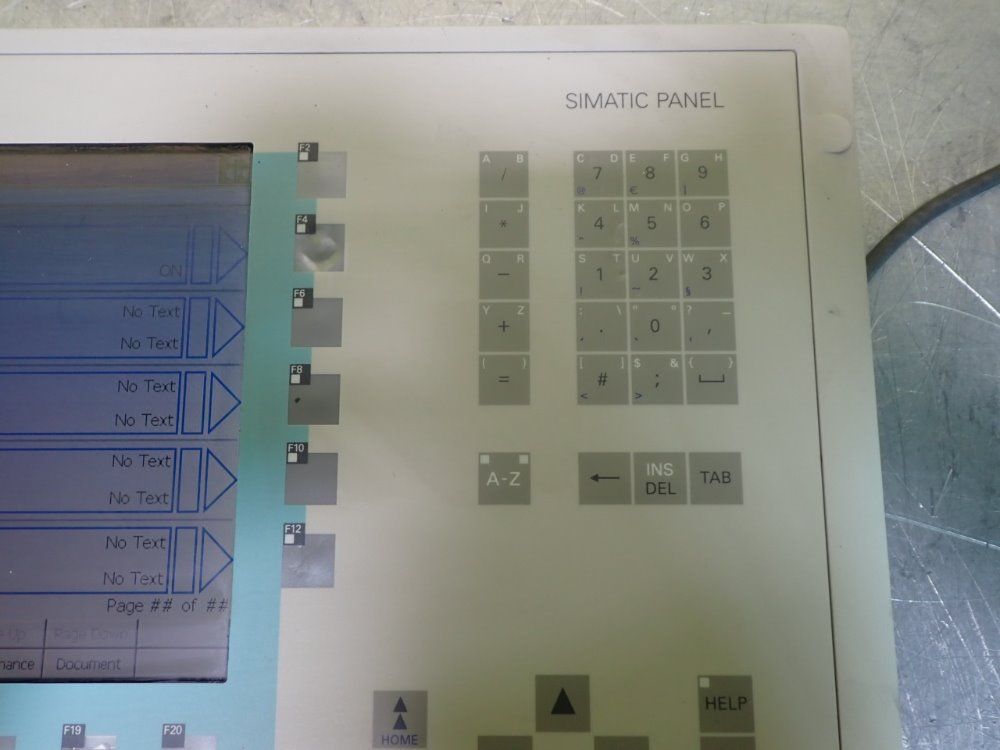 Siemens 6av6542-0cc10-0ax0 Operator Panel - 6av6542-0cc10-0ax0