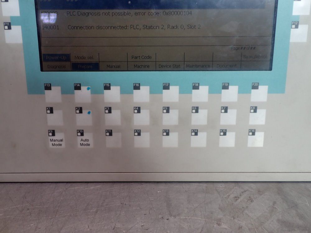 Siemens 6av6542-0cc10-0ax0 Operator Panel. - 6av6542-0cc10-0ax0