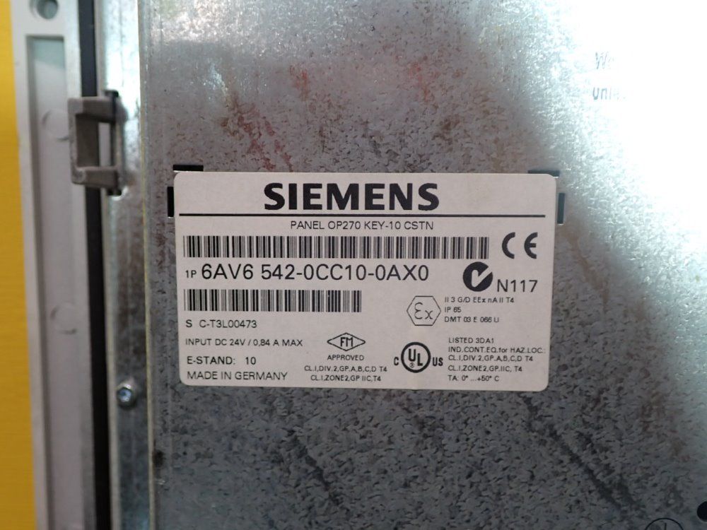 Siemens 6av6542-0cc10-0ax0 Operator Panel, - 6av6542-0cc10-0ax0