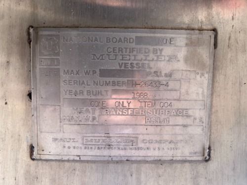 Apv Crepaco Receiver Tank