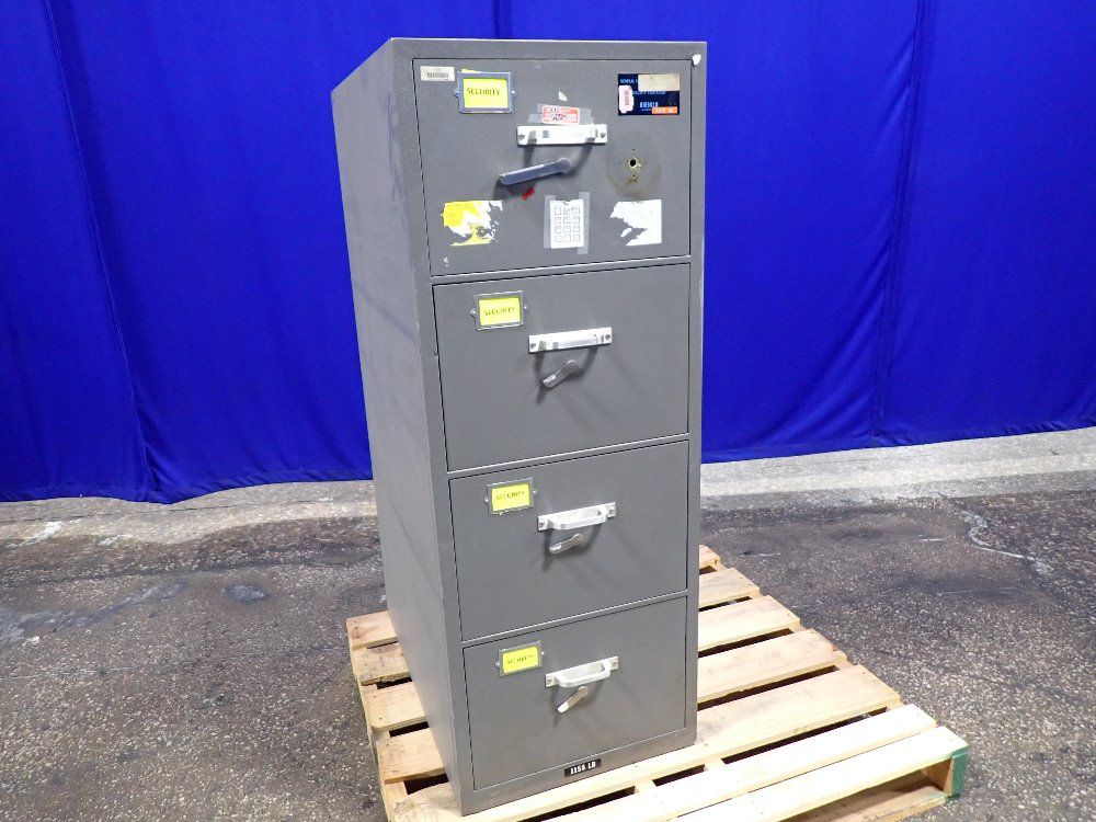 Diebold 4 Drawers Fire Proof File Cabinet