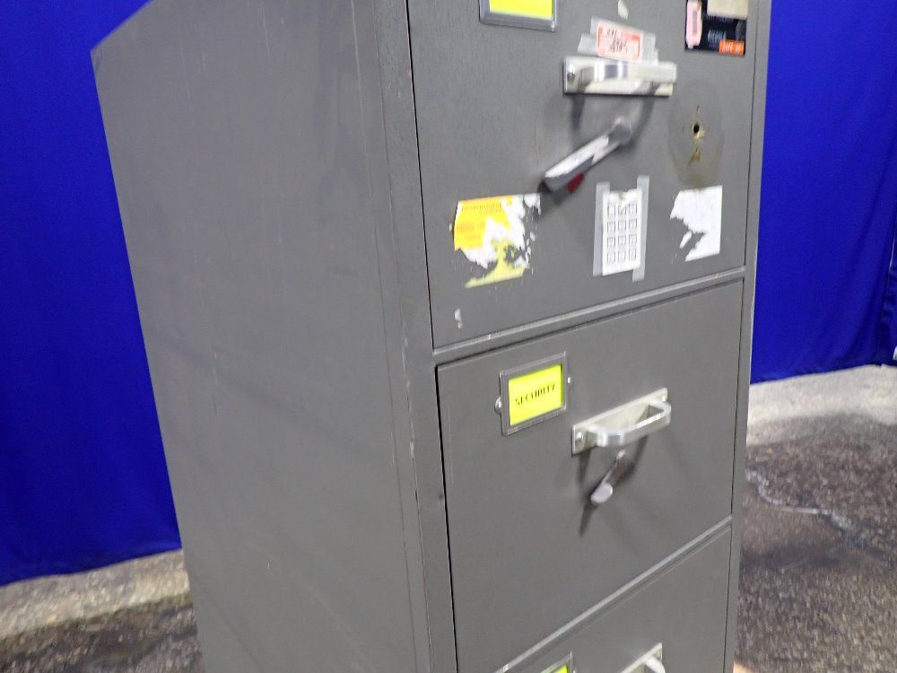 Diebold 4 Drawers Fire Proof File Cabinet