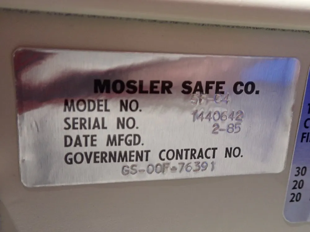 Mosler Safe Fire Proof File Cabinet