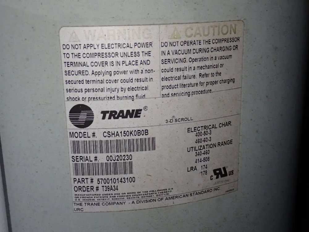 Trilectron 2001 Trilectron Dac300dpe Aircraft Air Conditioner