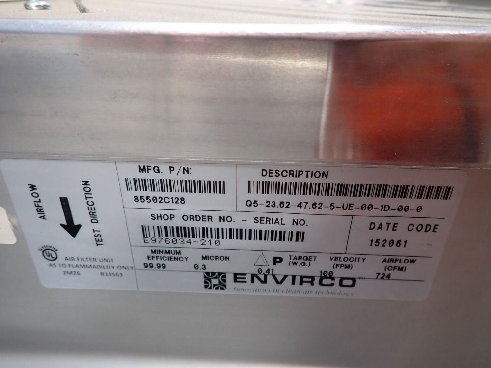 Envirco 24"x10"x48" Fan-filter Units - 11111-016