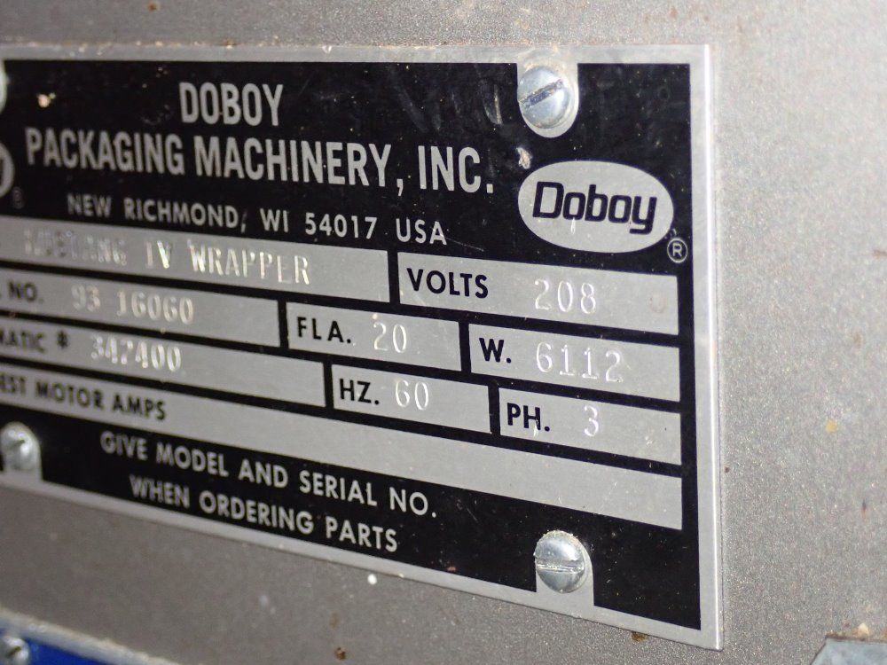 Doboy Horizontal Flow Wrapper