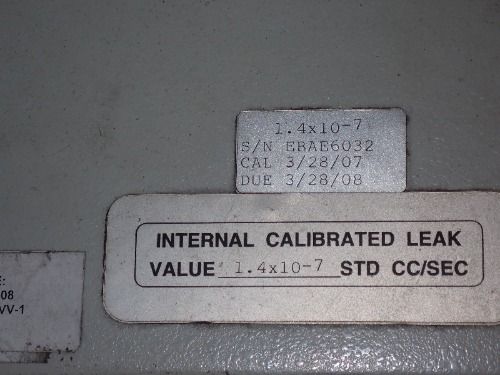 Varian Varian 979 Helium Leak Detector