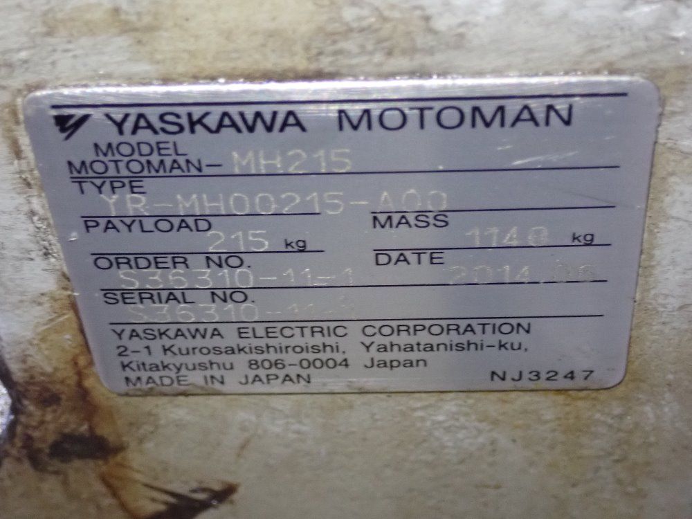 Yaskawa / Motoman 2014 Yaskawa / Motoman Mh215 Robot - Mh215