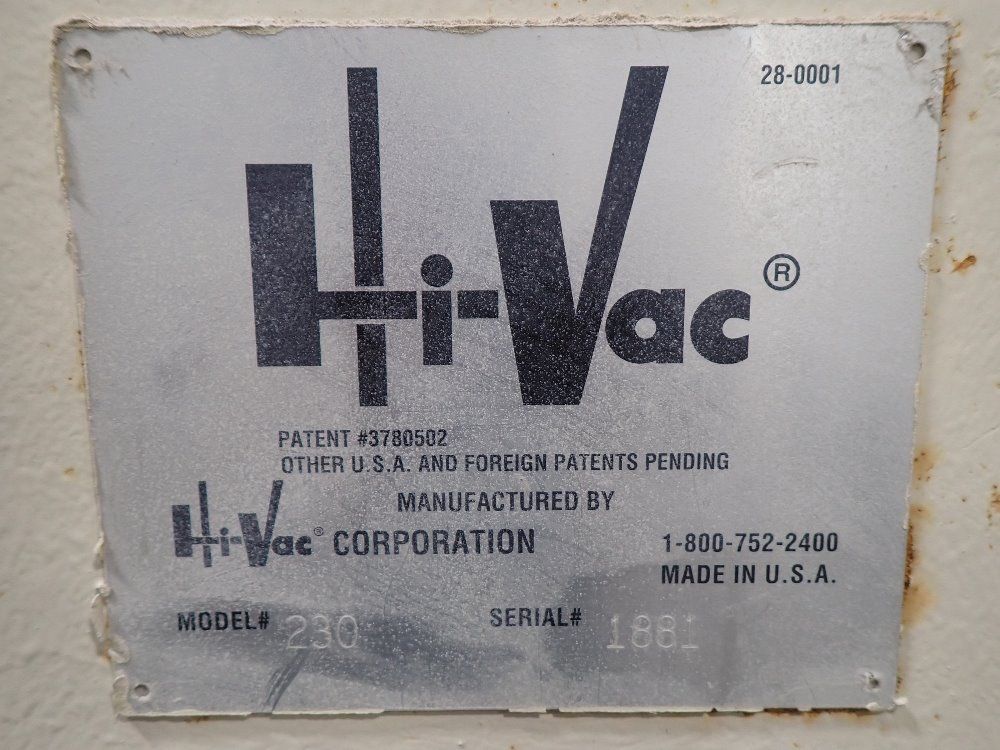 Hivac Hivac 230 Vacuum System