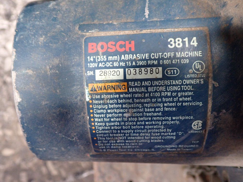 Bosch Abrasivecutoff Machine