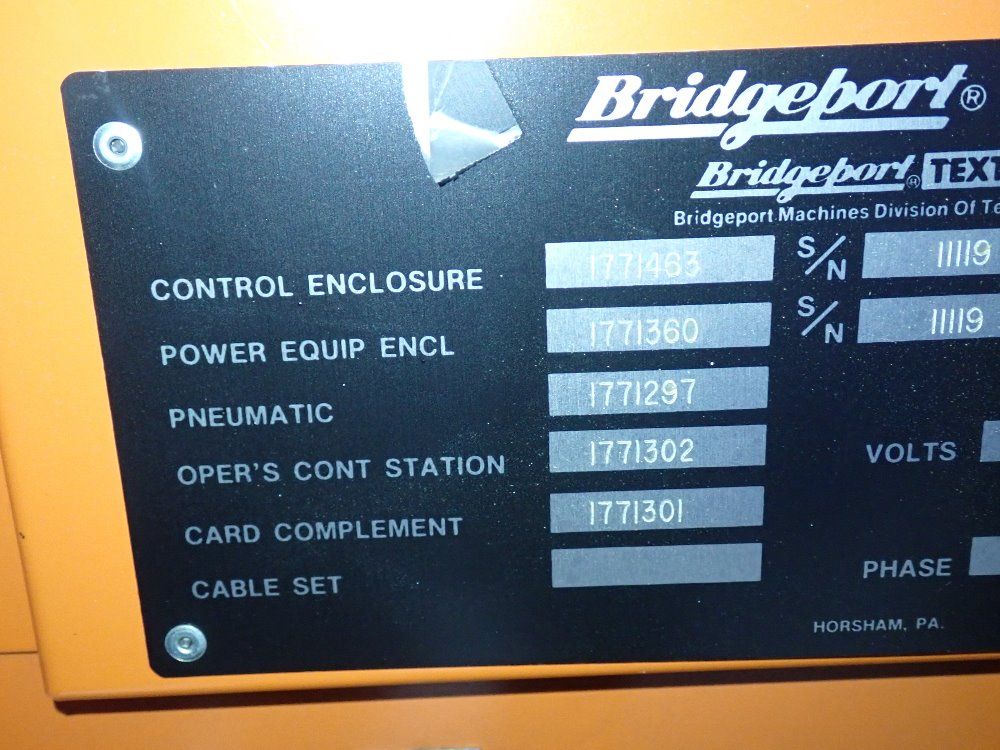 Bridgeport Cnc Vertical Mill
