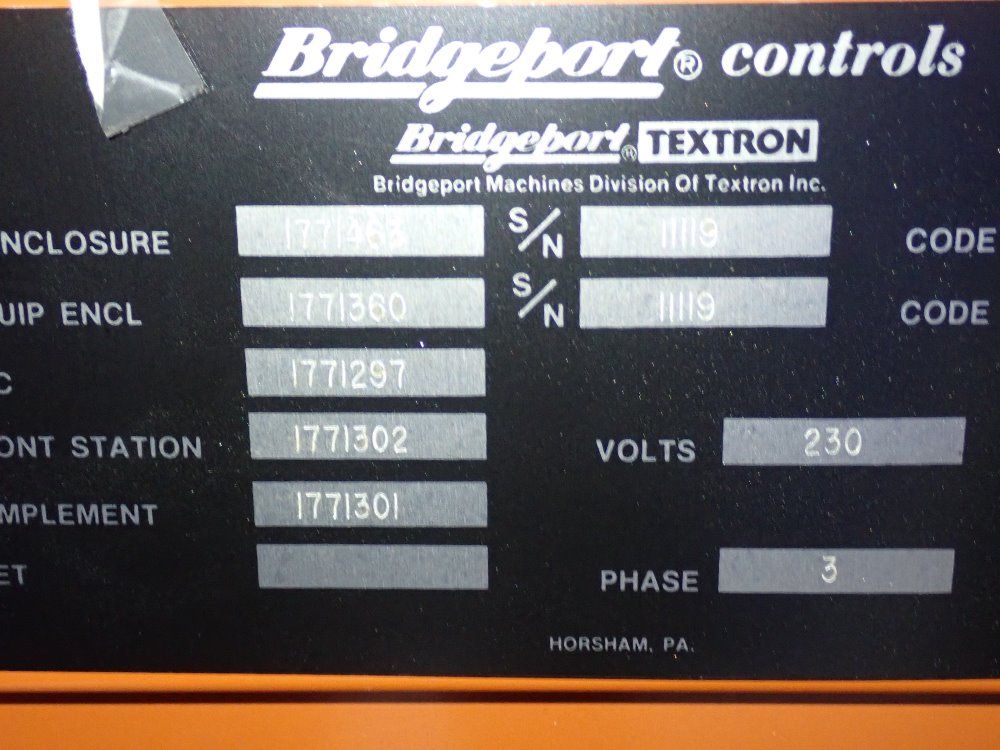 Bridgeport Cnc Vertical Mill