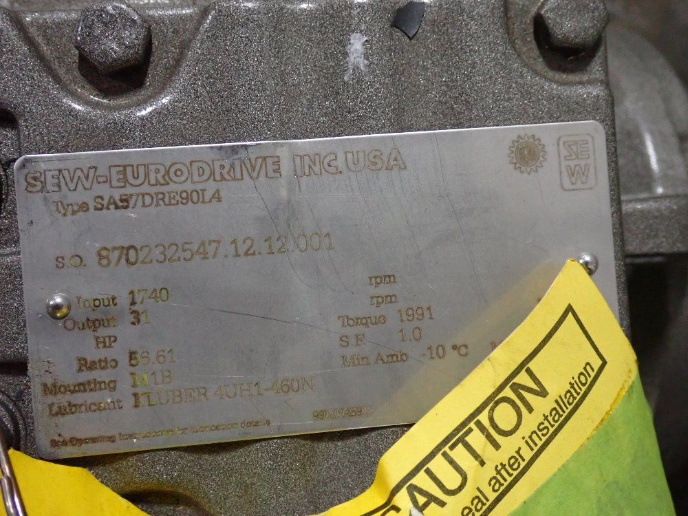 Sew-eurodrive 2hp Gear Motor - Dre90l