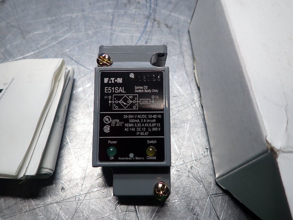 Eaton 3 Amp, 500 Ma, 50/60 Hz, 20-264 Vac/dc Proximity Switch - E51sal