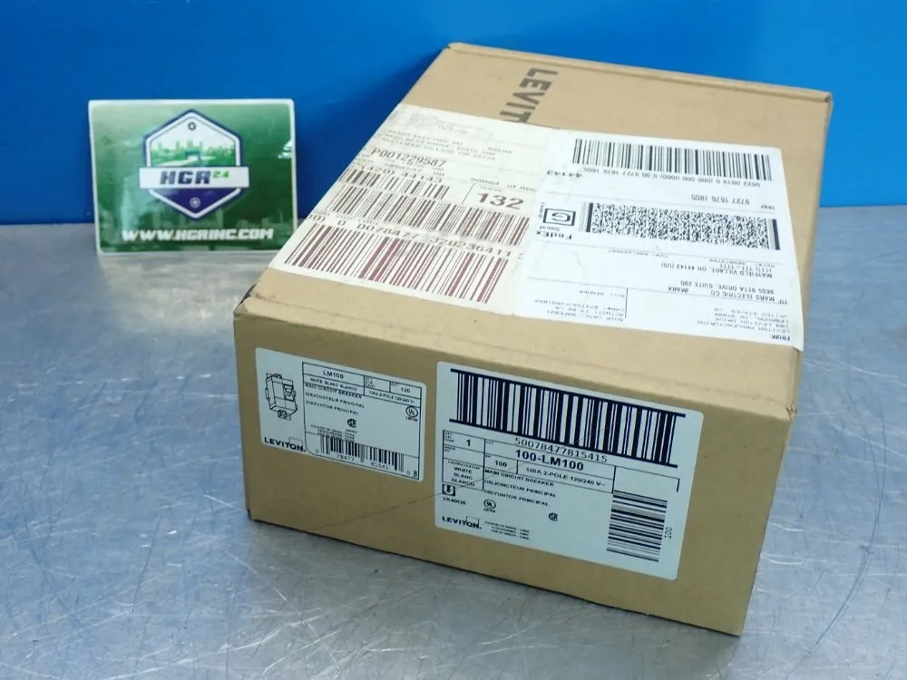 Leviton Hydraulic Magnetic Main Circuit Breaker - Lm100