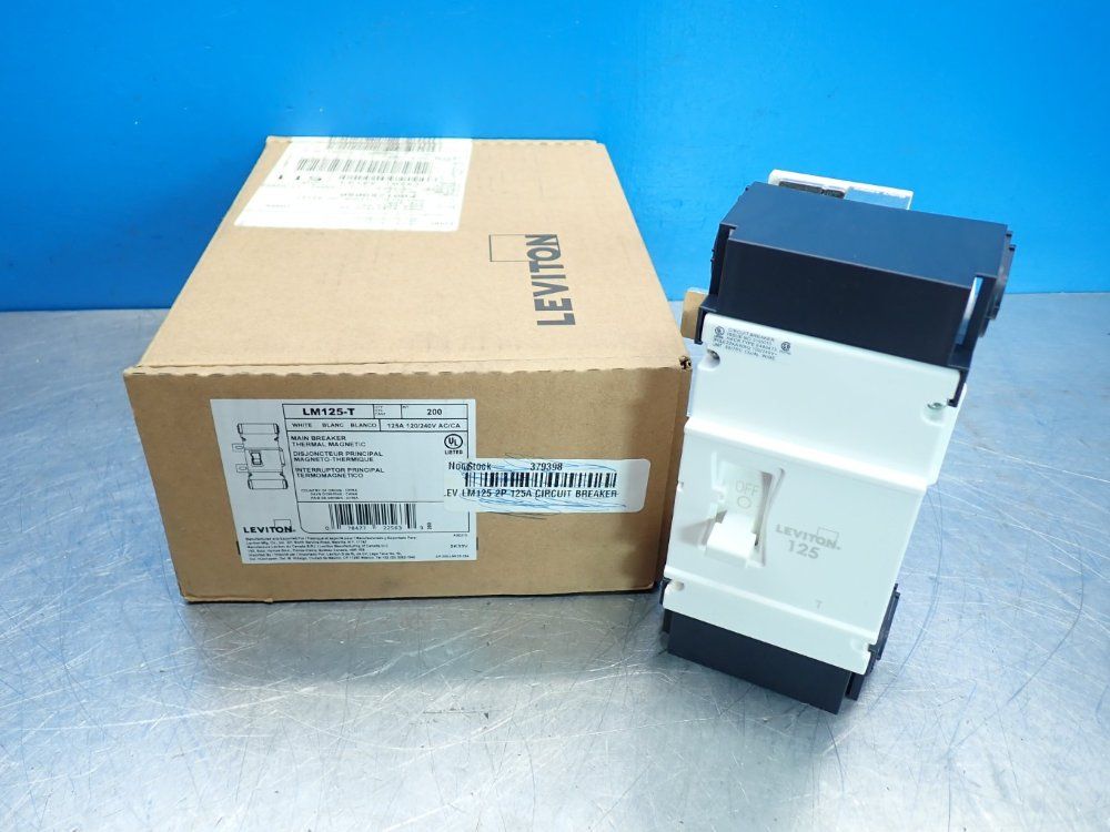 Leviton Thermal Magnetic Main Circuit Breaker - Lm125-t